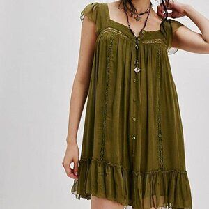 Olivia Dress - Moss - Free People